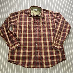 Columbia Men's XXL Button Shirt Long Sleeve Plaid Multicolor Classic